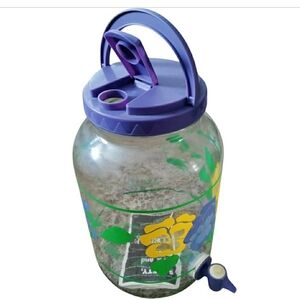 Vintage Corelle Coordinates Sun Tea Dispenser Jug With Handle